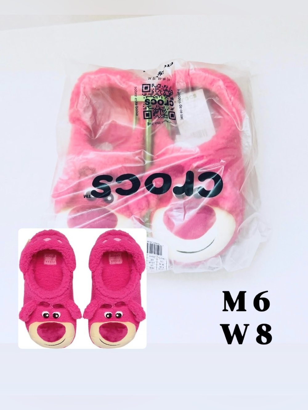 Disney Lotso Crocs Size M 6 W 8